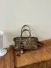 Moda transfronteiriça bolsa de mão de luxo feminina nova retrô nicho para o dia a dia bolsa Boston estilo coreano bolsa de ombro único transversal