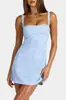 Mini Vestido Camisola Sexy Y2K com Renda, Decote Quadrado e Acabamento Completo em Renda, Caimento Justo, Camisola Interna para Mulheres