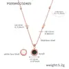Azúcar Estilo Francés Diseño Blanco y Negro Doble Cara Números Romanos Redondo Marca Collar Pulsera para Mujer Joyería de Lujo Ligero traje Accesorios