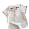 Camiseta de Solapa de Manga Corta para Niños y Niñas Estilo Japonés Estilo 2025 Verano Algodón para Niños Top de Media Manga Blanco Camiseta para Bebé Moderna