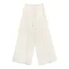 [Oferta Especial, Sin Devoluciones ni Cambios] Precio Original 225 Yuan, Pantalones Casuales Rectos de Pierna Ancha Transparentes y con Caída para Mujer 258007