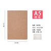 Cuaderno de papel kraft personalizado, tamaño A5, con líneas horizontales, para tareas de estudiantes, cuaderno de bocetos B5.
