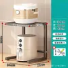 Estante de Almacenamiento Multifuncional para Freidora de Aire y Arrocera Doméstica, Estante de Esquina para Encimera de Cocina, Organizador de Cocina