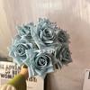 Outono retro 7-corner Rose Wedding estrada chumbo flor parede arranjo de flores casa decoração macia mesa de jantar decoração flor artificial
