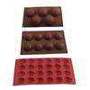 Hemisfério mousse molde de cozimento molde redondo de silicone molde de chocolate pudim de arroz bola de gelo bandeja de bolo epóxi molde