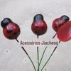 Fruta de espuma joaninha de sete estrelas besouro vermelho inseto Acessórios de Artesanato Acessórios DIY 15 * 20MM