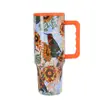 Impresión por transferencia de calor 40 oz Taza para coche Acero inoxidable 304 Pajita Taza de vacío Gran capacidad Taza de agua Conservación del frío Calentador de hielo Taza Transfronterizo