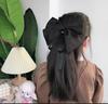 Pinza para el cabello de lazo de seda de alta gama para niños, cinta, pinza para el cabello dulce, tocado de princesa, clip superior, accesorios para el cabello rojos, tocado