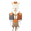 Mochila de Design Novo Original Adequada para Homens e Mulheres, Lona com Detalhes em Couro, Bolsa de Viagem Casual de Cor Sólida, Mochila Escolar