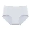 Pantalillas finas de cintura media sin costuras para mujer, entrepierna de algodón puro antibacteriano, seda de hielo, transpirables y sencillas, bragas de triángulo de verano 2026