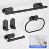 Barra para Toallas de Cocina sin Taladro Transfronteriza Montada en Pared Gancho para Film Adhesivo Anillo para Toallas de Baño Inodoro Gancho para Ropa Multifunción