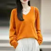 Tejido de Punto con Cuello de Felpa para Coser para Mujer Suave Cálido Ajuste Delgado Capa Interior Adelgazante Top Básico de Capa Base Amarillo Pluma