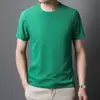 Nueva Camiseta de Manga Corta tipo Waffle para Hombre, Casual de Verano Color Sólido Cuello Redondo Holgada de Punto Hombro Derecho Manga Media Top para Hombre