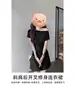 Vestido Bodycon Negro de un Hombro para Mujer, Nuevo Estilo de Verano 2026, Vestido Corto Muy Bonito con Cintura Ceñida