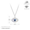 Venta caliente transfronteriza, colgante de ojo de diablo de plata esterlina S925, creativo, de moda, de lujo, elegante y a la moda.