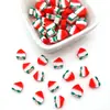 Cuentas de cerámica blanda para hacer tú mismo, colores variados, dibujos de frutas, letras inglesas, cuentas perforadas, explosiones europeas y americanas, material para pulseras en rodajas