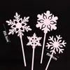 Decoração de Bolo de Aniversário Infantil Antártica Cola Macia Pinguim Floco de Neve Estéreo Bebê Um Ano Lua Cheia Decoração de Sobremesa Enfeites