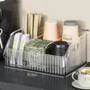 Caja de Almacenamiento para Vasos de Papel Desechables Cafetería Tienda de Té con Leche Puesto Barra Porta Vasos para Vasos de Café Cápsulas de Café Servilletas de Papel Bolsitas de Té