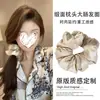 Estilo Fan Bingbing Almofada de Cetim Anel de Cabelo Intestino Grosso Corda de Cabelo Bola Estilo Coreano de Alta Qualidade Acessório de Cabeça Superdimensionado
