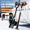 Herramienta de Remoción de Nieve 5 en 1 Selección Premium: Pala para Nieve, Herramienta para Limpiar Ventanas, Cepillo Descongelador para Coche, Raspador de Nieve, Pala para Quitar Hielo