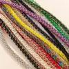 2024 Nuevo Color Dorado Hilo Trenzado de Cuerda de 4 Hilos 5mm DIY Pulsera de Alambre Semi-Terminada Accesorios de Joyería de Cuerda de Cuero