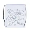 Mochila de Cordón para Dibujo Infantil Cpce con Bolsillo de Cordón Dibujo Animado No Tejido Cordón Bolsillo de Cordón para Colorear DIY