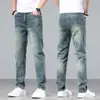 Jeans retro de pierna recta de alta gama para hombre, corte slim, nuevos pantalones casuales de primavera y otoño 2026 para hombre