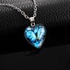 Collar de joyería Temu, gran oferta, bricolaje, gema del tiempo, collar en forma de corazón, cualquier patrón, colgante, cadena de suéter transfronteriza