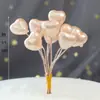 Nuevo adorno de piruleta de bola de lentejuelas con lazo de celebridad en línea, adorno para pastel de cumpleaños, decoración creativa para mesa de postres de fiesta