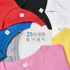 Camiseta 100% Algodão com Logo Personalizado, Gola Redonda Elegante de Manga Curta para Trabalho, Camisetas Culturais para Publicidade em Grupo, Roupas de Trabalho, Bordado e Estampagem