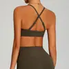 Sujetador de Yoga de Espalda Hermosa Ajustado y Desnudo Europeo y Americano para Mujer de Secado Rápido con Tirantes Traje de Yoga Ropa Exterior para Correr Fitness Deportes Ropa Interior