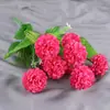 Flor de hortensia artificial de 7 cabezas flor de seda flor de plástico flor para exterior macizo de flores maceta surco para flores decoración exterior centro comercial flor decorativa