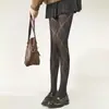 Elegantes Medias de Red con Patrón de Diamantes Grandes y Diseño Hueco, Alta Elasticidad, Rayas Verticales, Estilo Jk, Antideslizantes, Medias Sexy para Mujer Estilo Miu