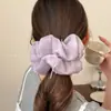 Goma para el pelo con lazo de cinta de ballet esponjoso, Sujetador de pelo dulce y etéreo, Cuerda elástica para el pelo esponjosa versátil