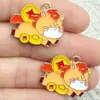 Accesorios para Joyería DIY Aleación Goteo de Aceite Año del Caballo Zodiacal Colgante de Buena Suerte Pendientes Llavero Equipaje Colgante Hecho a Mano