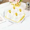 Prato de Frutas Secas de Luxo Leve Caixa Armazenadora de Frutas com Tampa para Sala de Estar Mesa de Centro Doméstica Caixa de Doces Lanches Prato de Nozes