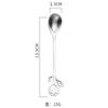 Aço inoxidável Coffee Spoon Creative Smiley Mixing Spoon Sobremesa Colher Flor Bolo Garfo Garfo Fruta Garfo Garfo Garfo Presente