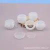 Tarro de crema transparente 20g, tarro para ungüentos con tapa de extracción manual, caja para labiales de 20ml, tarro de crema rellenable, tarro de muestra para mascarilla facial