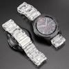 Para Samsung Huawei Huami Watch pulseira transparente Glacier Cor doces Cor esportes pulseira 22mm20mm