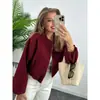 Moda Primavera e Outono 2025 Jaqueta Bomber Nova Macia Versátil Transfronteiriça Amazon Roupas Femininas