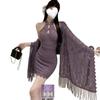 Sexy Novo Estilo Chinês Renda Gola Alta Cheongsam Puro Desejo Garota Quente Roxo Gola Halter Lingerie Sexy para Mulheres