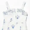 Comercio Exterior Transfronterizo Ropa de Mujer Primavera y Verano 2026 Nueva Moda Europea y Americana Vestido de Volantes Bordado sin Hombros
