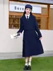 Uniformes Escolares de Primavera y Otoño para Niñas de Escuela Primaria y Secundaria de Comercio Exterior, Traje de Dos Piezas, Atuendo de Presentación, Conjunto Estilo Academia