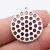 28X25Mm/33X30Mm Pingente Redondo Multicor com Vários Furos Acessórios Atacado Materiais de Acessórios DIY