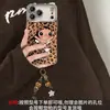 Pulsera de gato con estampado de leopardo adecuada para funda de teléfono Apple 16 Pro Max, iPhone 17, Maillard 15, otoño e invierno 14, linda