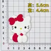 Parche de Goma Suave de PVC Cabeza de Gato de Dibujos Animados Gato Kt Accesorios para Funda de Teléfono Móvil y Tableta Materiales para Bricolaje en Casa Imán para Refrigerador