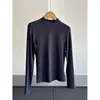 Outono 2026 Nova Camiseta de Gola Alta Camada Base Top Estilo Básico Top para Camadas Roupa Íntima Feminina Atacado N3AT5596