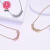 Collar de cuentas de diamantes transfronterizo con letras DIY, collar de mujer con nombre de familia, regalo para el Día de la Madre, fabricantes entre Europa y Estados Unidos