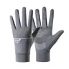 Guantes de Seda de Hielo Transpirables Verano Exterior Delgados Anti-UV Deportes Ciclismo Dedos Completos Transpirables Antideslizantes Protección Solar Guantes