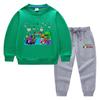 2023 primavera e outono novas roupas infantis transfronteiriças calças de suéter infantil conjunto de duas peças de desenho animado bebê algodão manga comprida terno